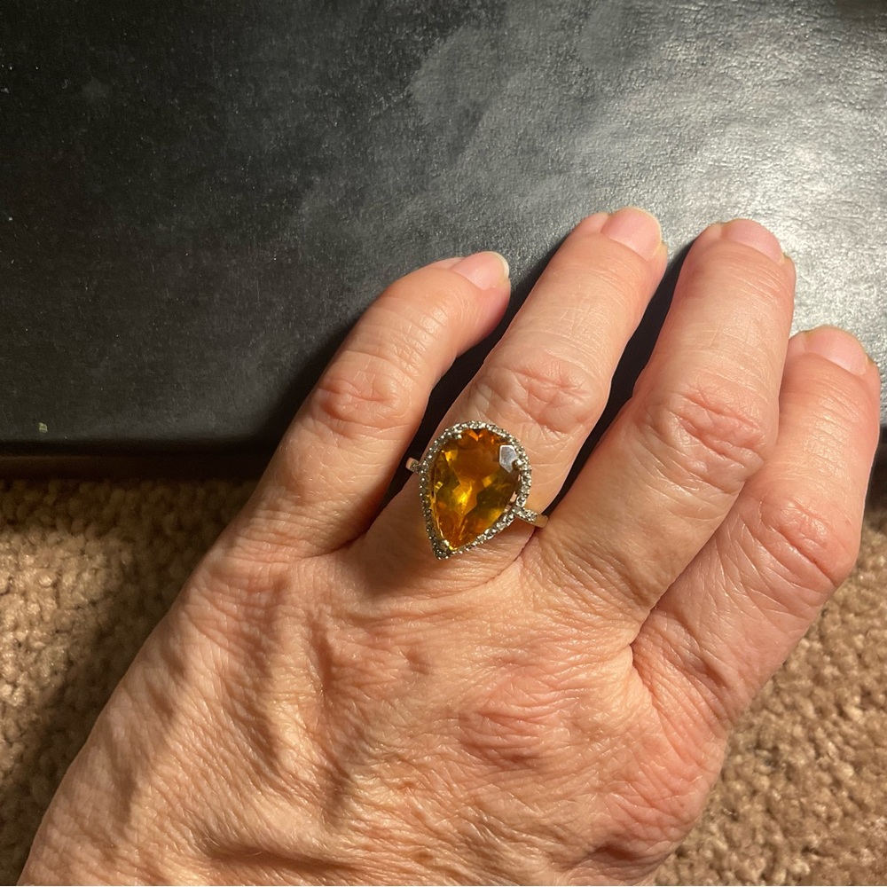 Yellow Tourmaline Ring - Picture 2 of 9